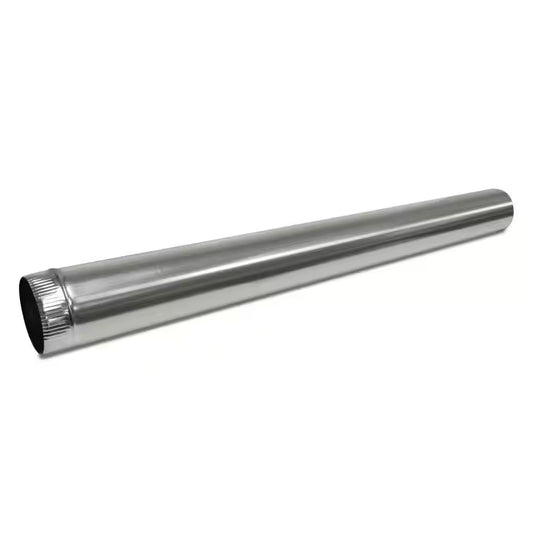 10 In. X 5 Ft. round Metal Duct Pipe
