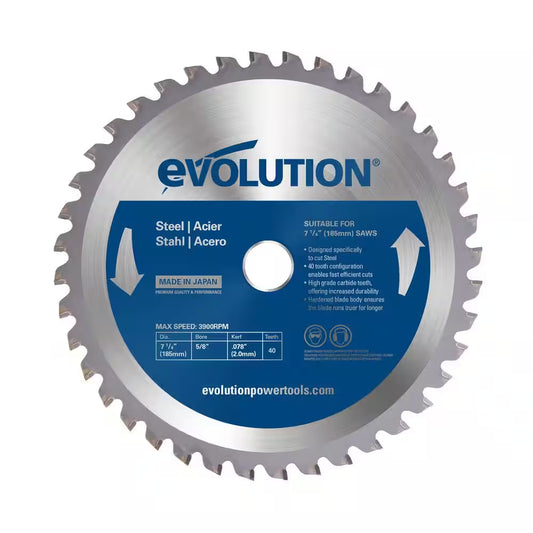 7-1/4 In. 40-Teeth Mild Steel Cutting Saw Blade