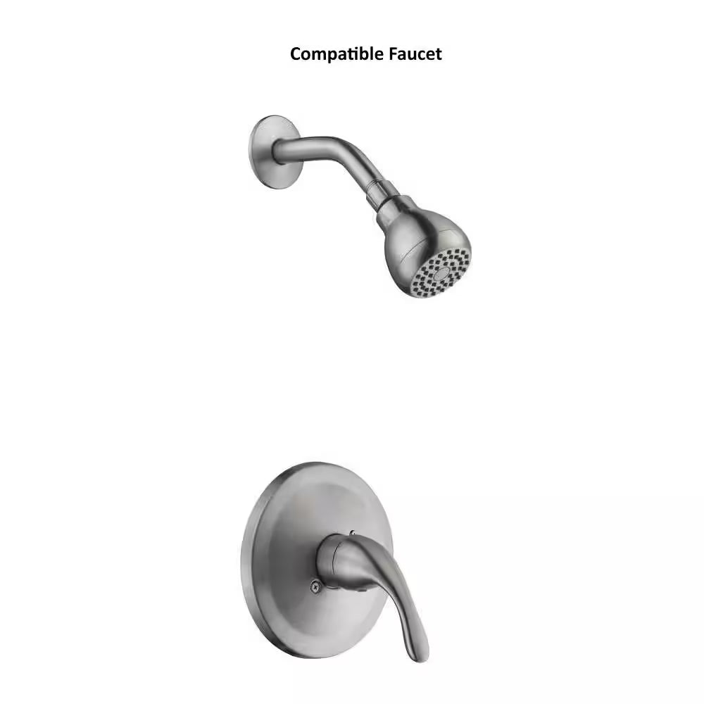 Builders Tub and Shower Handle Kit in Brushed Nickel