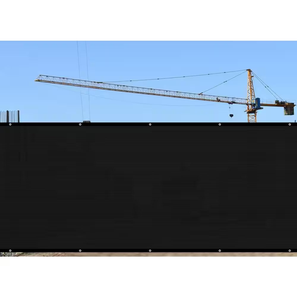 3 X 10 Ft. Privacy Fence Screen Heavy-Duty 90% Blockage Shade Cover Fencing Net for Wall Garden Gazebo Backyard Black