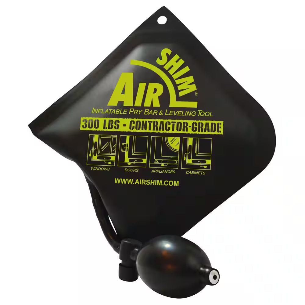 Contractor Grade Airshim Inflatable Pry Bar and Leveling Tool That Holds up to 300 Lbs.