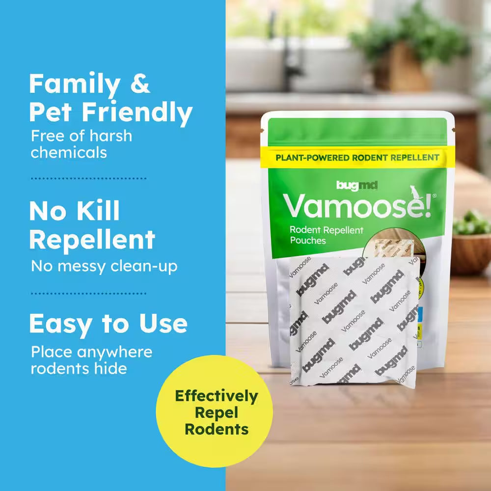 Vamoose, Rodent Repellent Pouches (1-Pack, 4-Pouches)