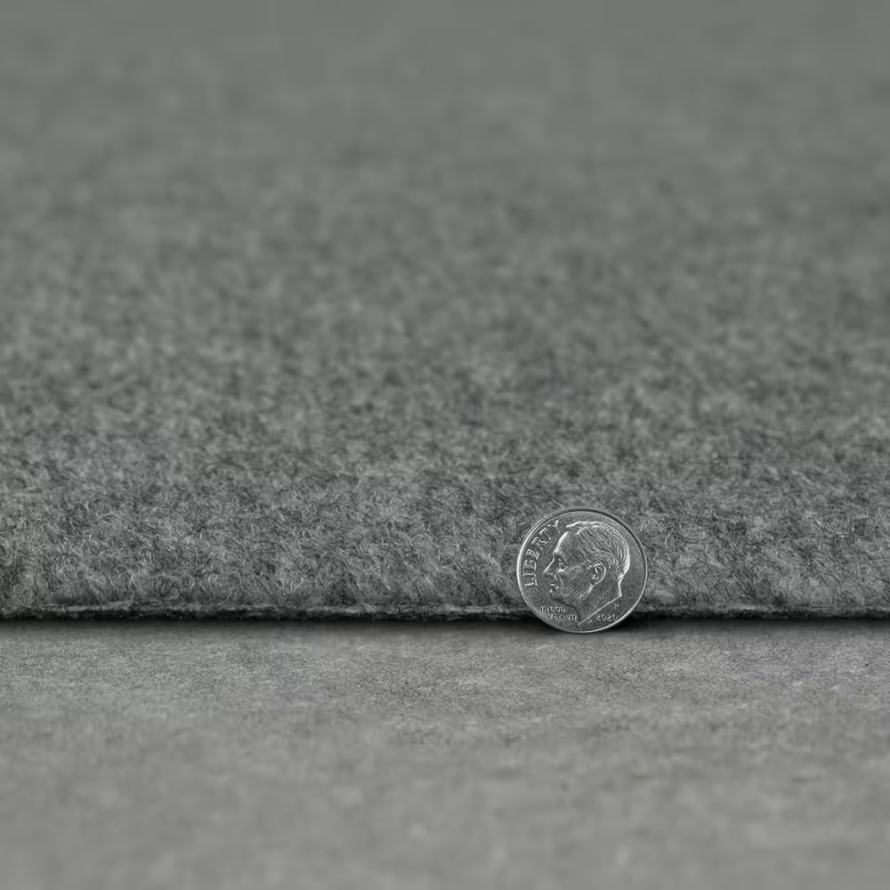 Unbound Smoke Gray Ribbed 6 Ft. X 8 Ft. Indoor/Outdoor Area Rug