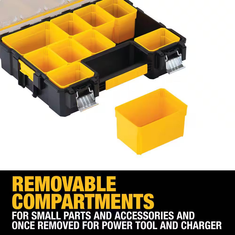 Plastic 10-Compartment Deep Pro Small Parts Organizer