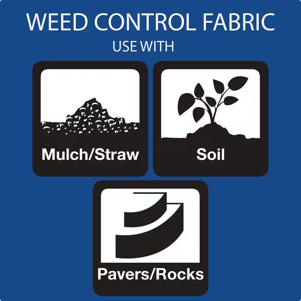 4 Ft. X 100 Ft. Medium Duty Weed Barrier Landscape Fabric