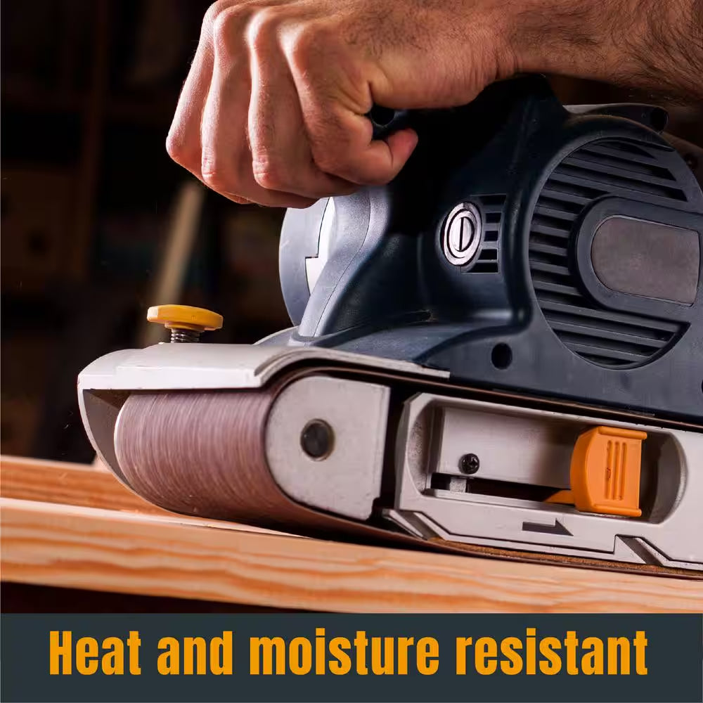 4 In. X 24 In. 60/80/120/180/240/400-Grits Aluminum Oxide Sanding Belt Assortment for Portable Belt Sander (12-Pack)