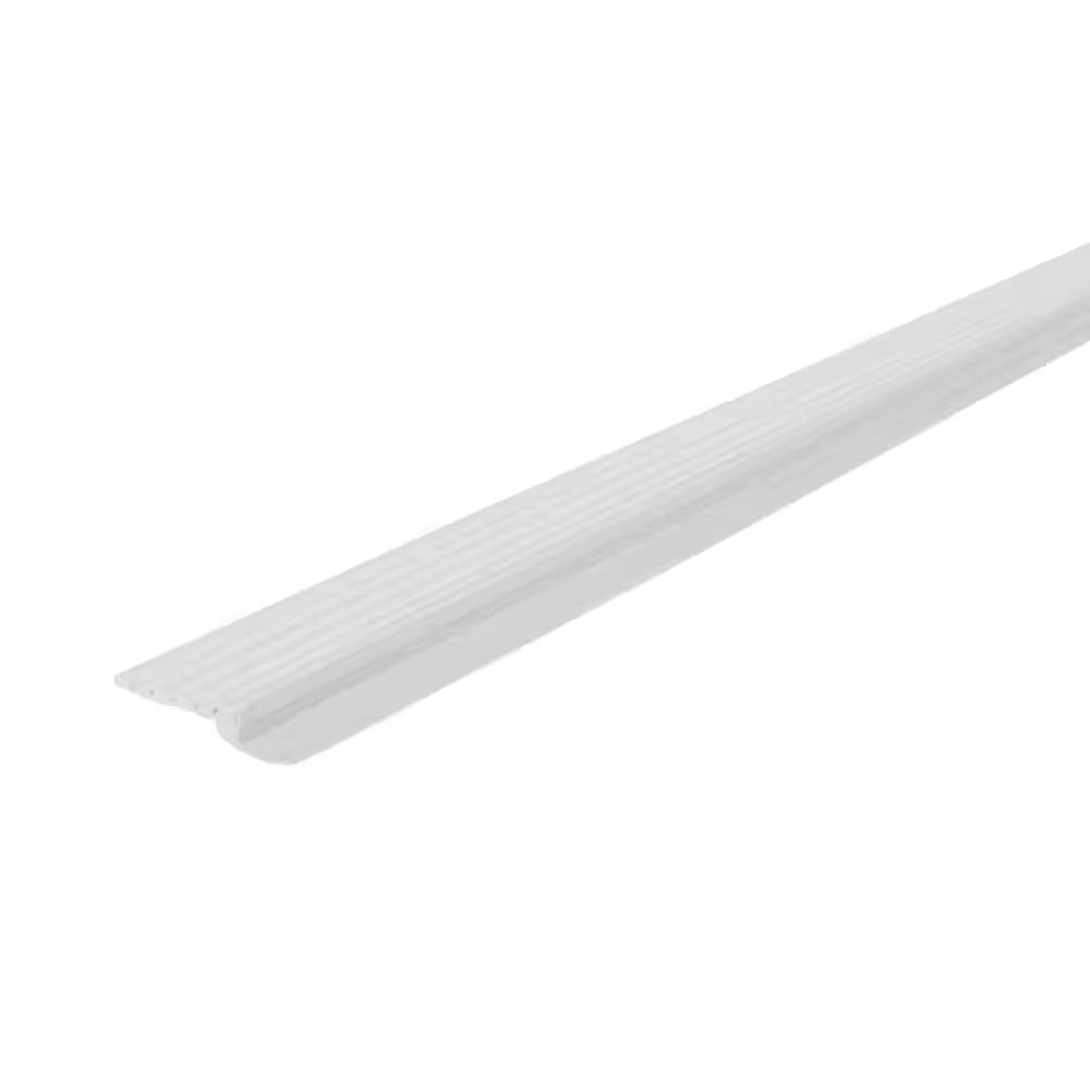 2.5 In. X 7 Ft. White Dual-Vinyl Top and Sides Garage Door Weatherstripping