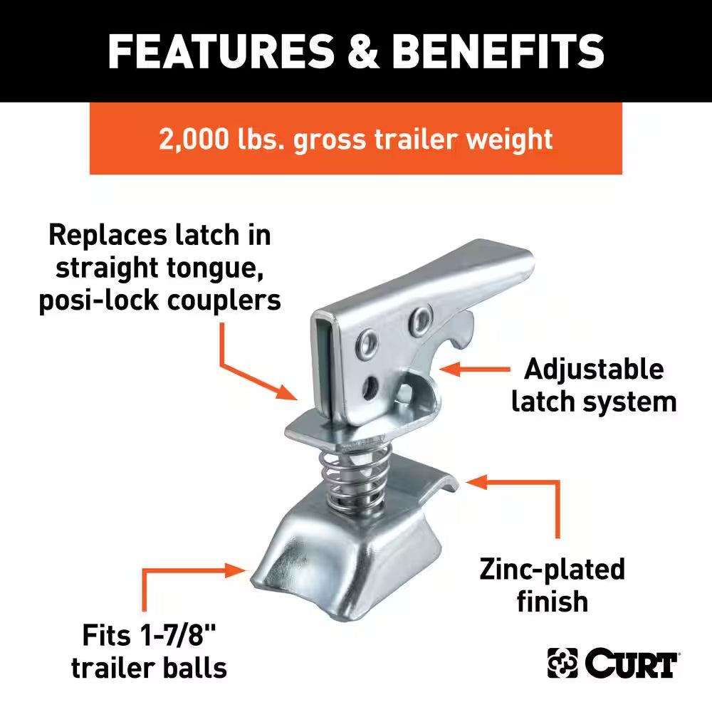 Replacement 1-7/8" Posi-Lock Coupler Latch for Straight-Tongue Couplers