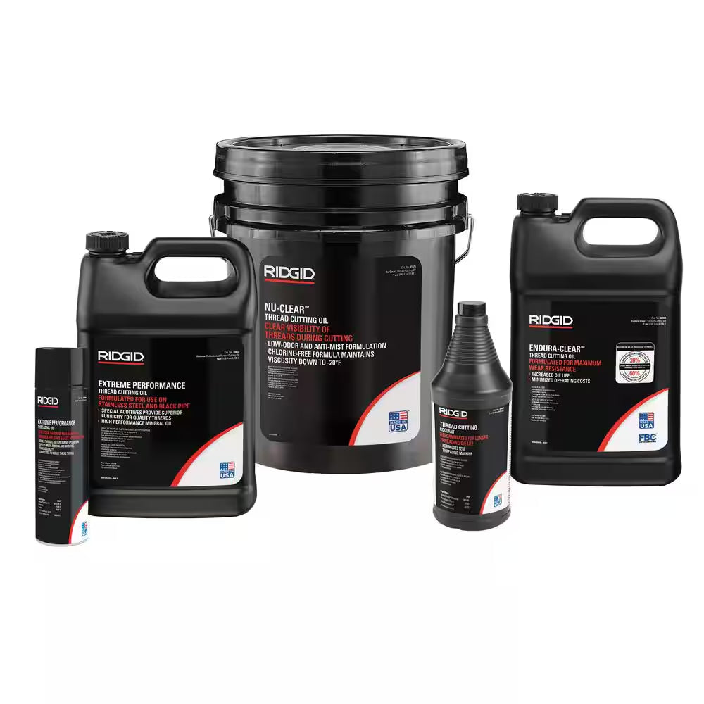 1 Gal. Dark Pipe Threading Oil, Low Odor & Anti-Mist Formulation for Pipe Cutting Dies/Threading