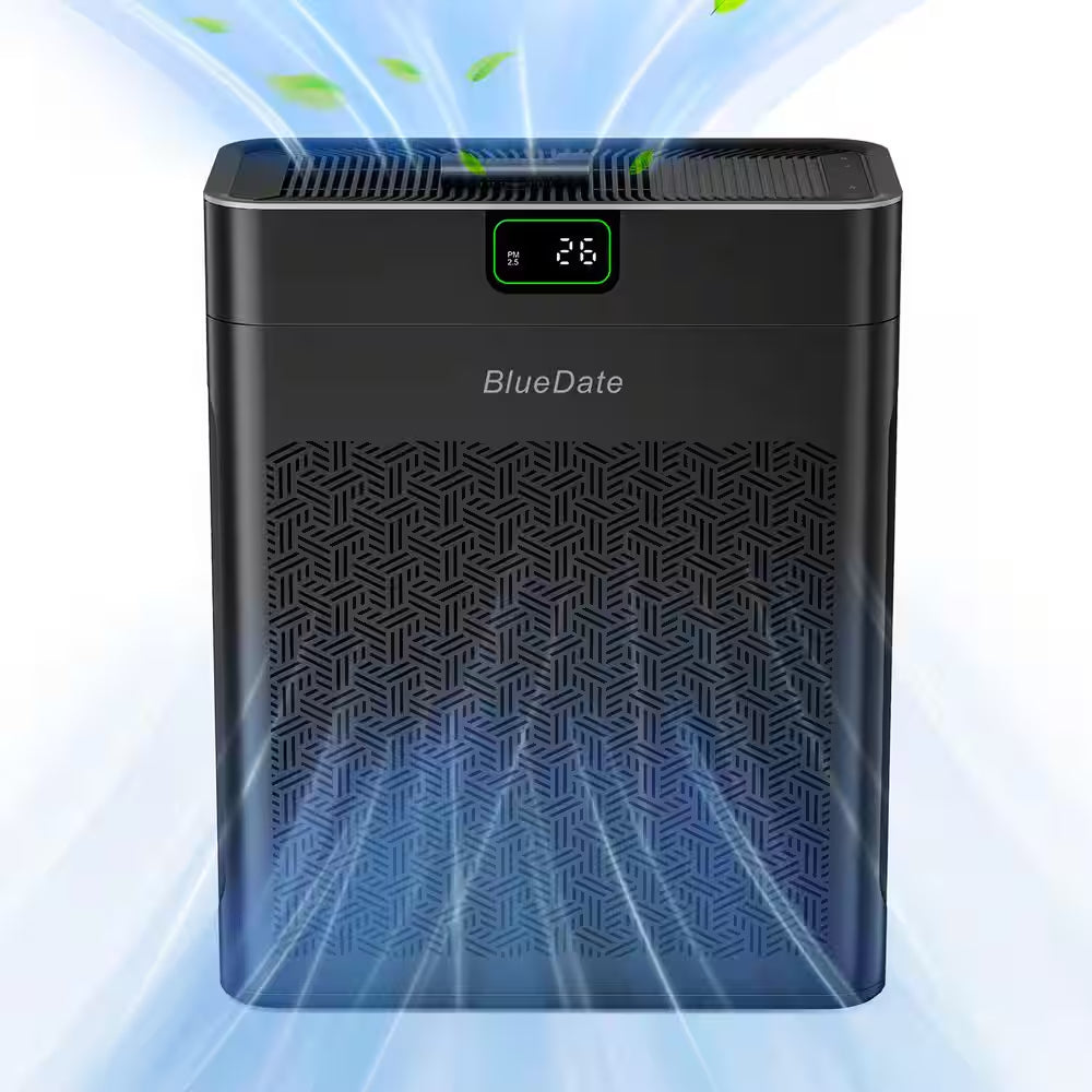 1100 Sq. Ft. H13 HEPA Personal Air Purifier in Black, with PM2. 5 Sensor, 25Db Sleep Mode, Activated Carbon, Ozone-Free