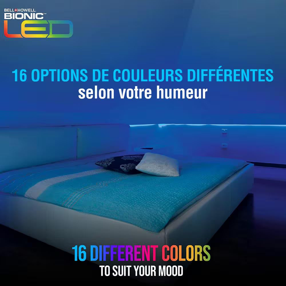 95 Lumens 16 Colors 4 Modes LED Strip Light Tape Light with Remote Control