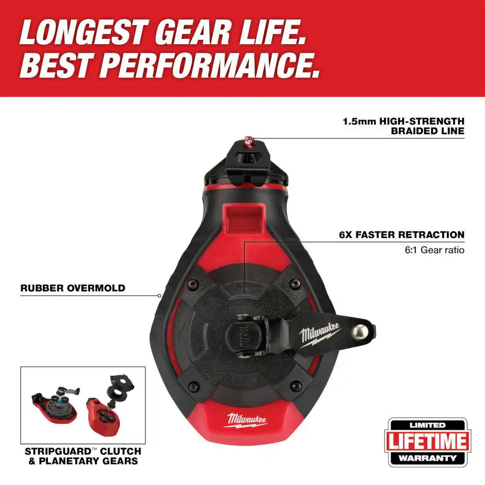 100 Ft. Bold Line Chalk Reel Kit with Blue Chalk