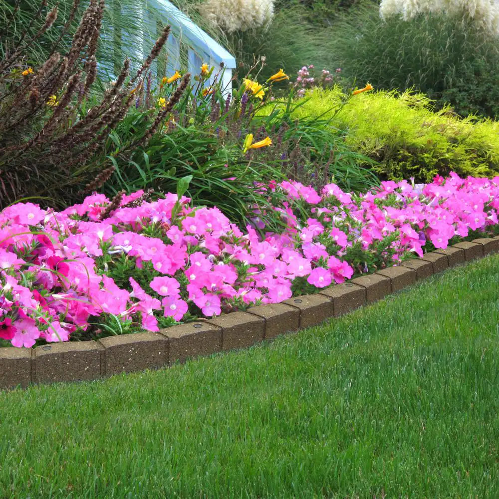 Roman Stone 4 Ft. Earth Rubber Garden Edging