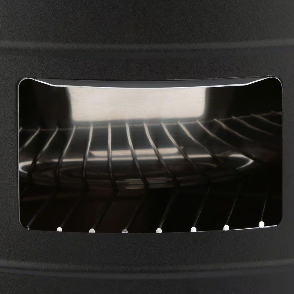 Double Grid Charcoal Water Smoker in Black