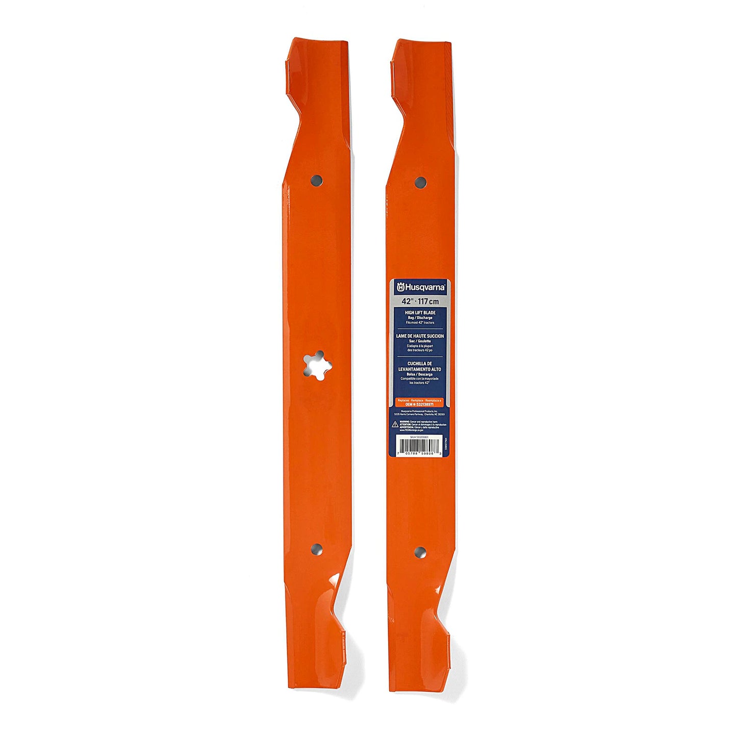 42-In Deck Bagging Mower Blade for Riding Lawn 2 -Pack 668138971