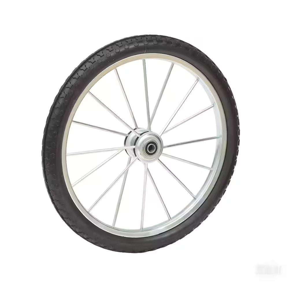 24 X 1.95 In. Flat Free Wheels W/3/4 and 5/8-Bearings 4 In. Hub Metal Spoke Wheels 24 In. Spoke Wheels for Utility Carts