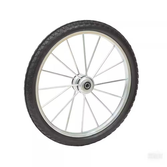 24 X 1.95 In. Flat Free Wheels W/3/4 and 5/8-Bearings 4 In. Hub Metal Spoke Wheels 24 In. Spoke Wheels for Utility Carts
