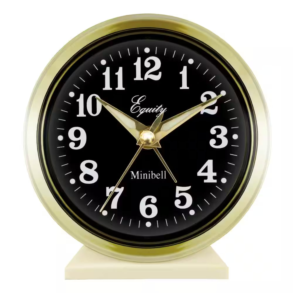 4 In. round Loud Bell Keywind Analog Alarm Clock
