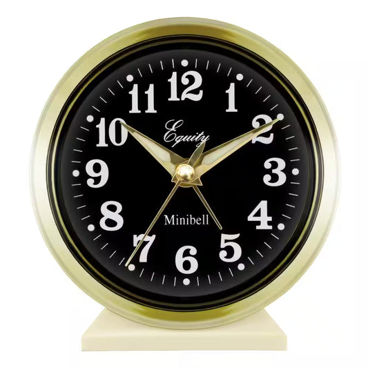 4 In. round Loud Bell Keywind Analog Alarm Clock