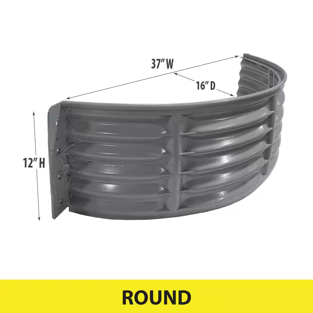 37 In. X 12 In. round Plastic Window Well