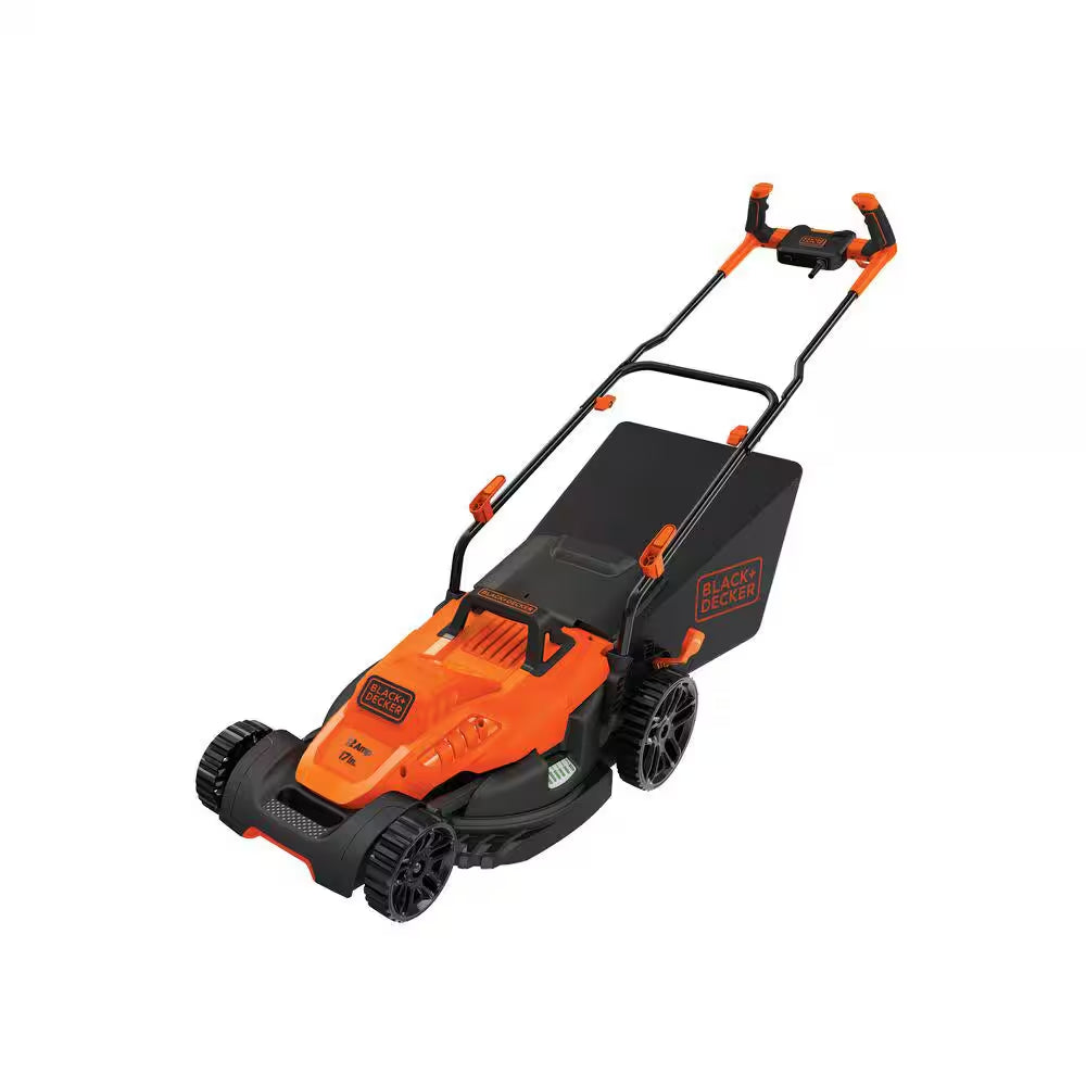 17 In. 12 AMP Corded Electric Walk behind Push Lawn Mower