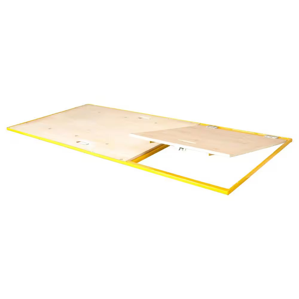 Wood Platform Walk Board with Trap Door for Baker Scaffolding with 1100 Lb. Load Capacity 2.41 X 5.6 X .125 Ft.