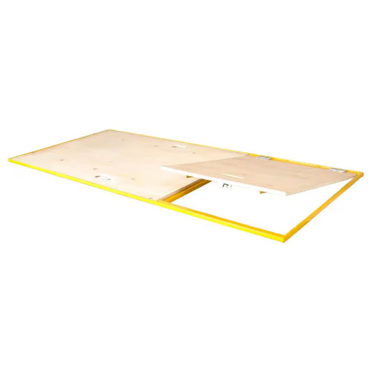 Wood Platform Walk Board with Trap Door for Baker Scaffolding with 1100 Lb. Load Capacity 2.41 X 5.6 X .125 Ft.