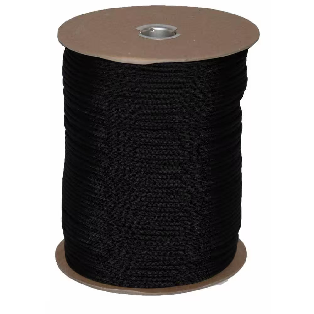 1000 Ft. Paracord Spool in Black