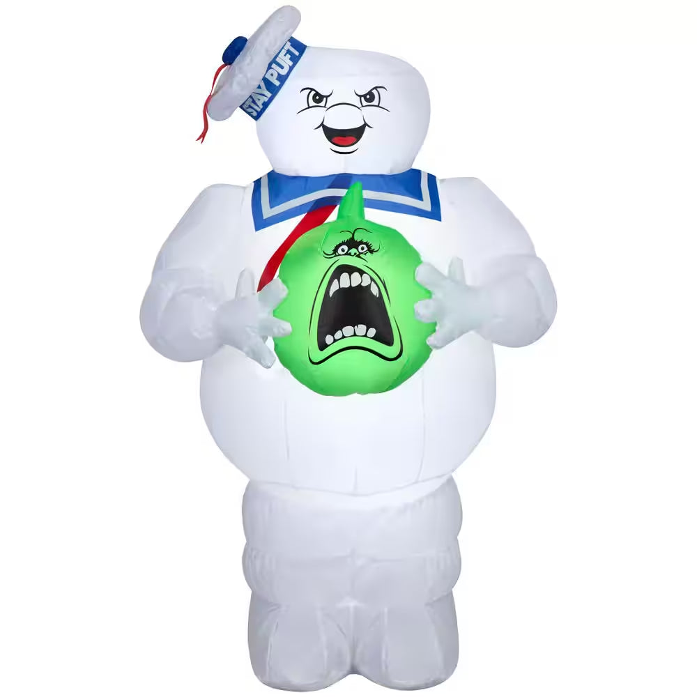 3.5 Ft Airblown-Stay Puft with Pumpkin Halloween Inflatable
