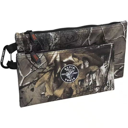 10 In. Camo Zipper Tool Bag, 2-Pack