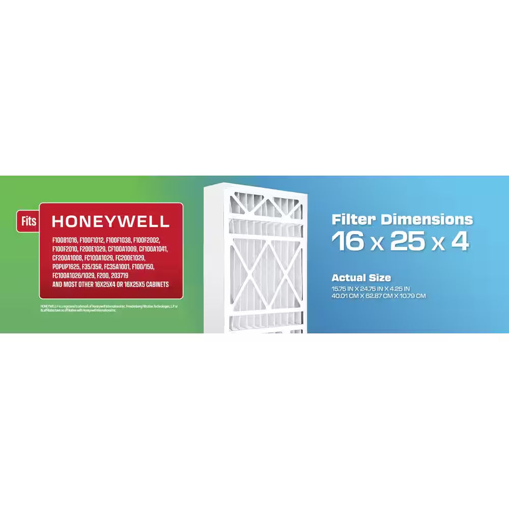 16 X 25 X 4 Honeywell FPR 4 Air Cleaner Filter