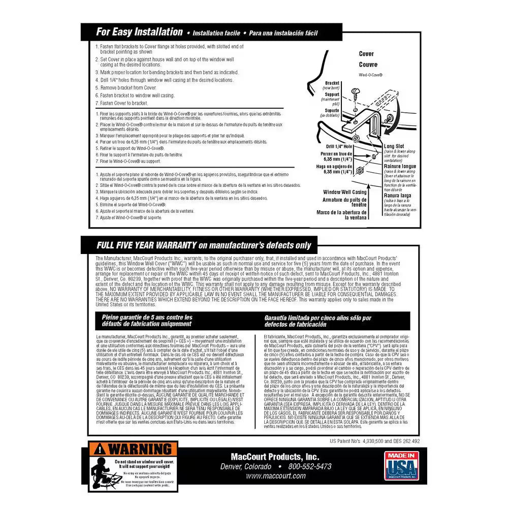 50 In. X 11 In. Polyethylene Elongated Bubble Window Well Cover