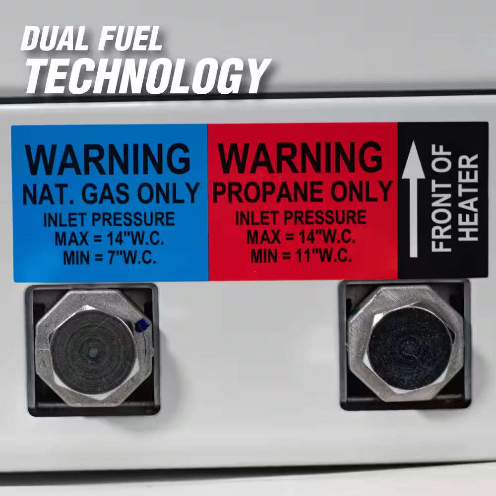 30,000 BTU Vent Free Blue Flame Natural Gas or Propane Dual Fuel Space Heater