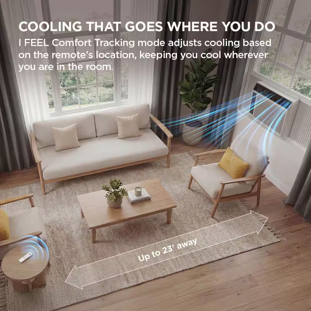 6,000 BTU 115 Volts Window AC Cools 250 Sq. Ft. with Remote in White