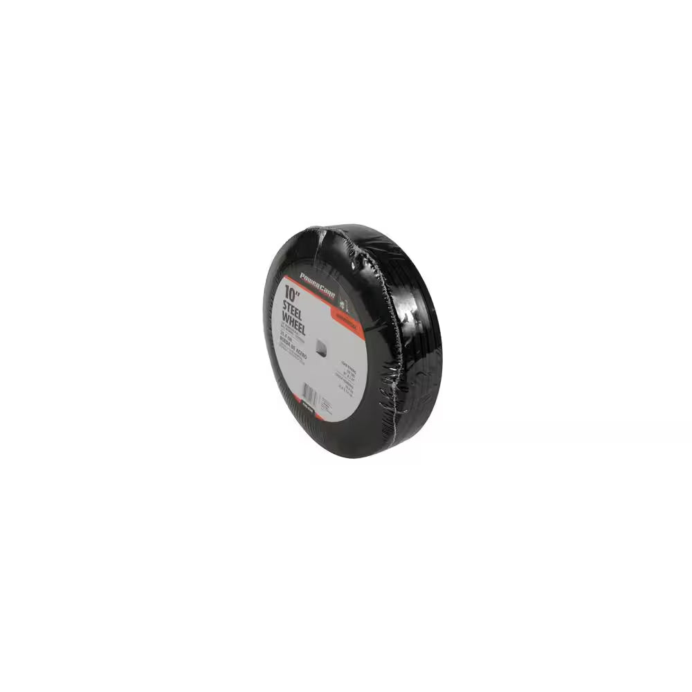 10 In. X 2.75 In. Flat Free Universal Hand Truck Wheel with 5/8 In. Ball Bering and Ribbed Tread