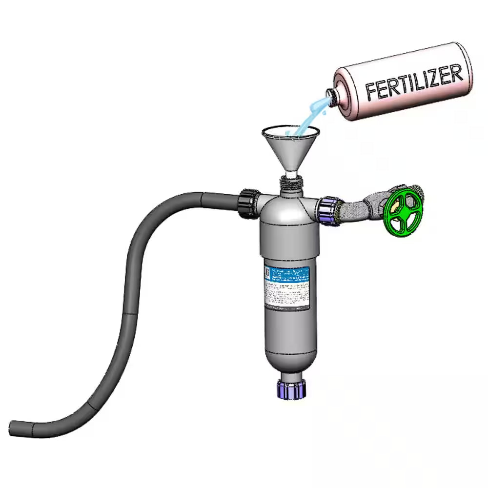 ¾" FHT X MHT Automatic Fertilizer Applicator/Injector with Backflow Device, 1 Pint