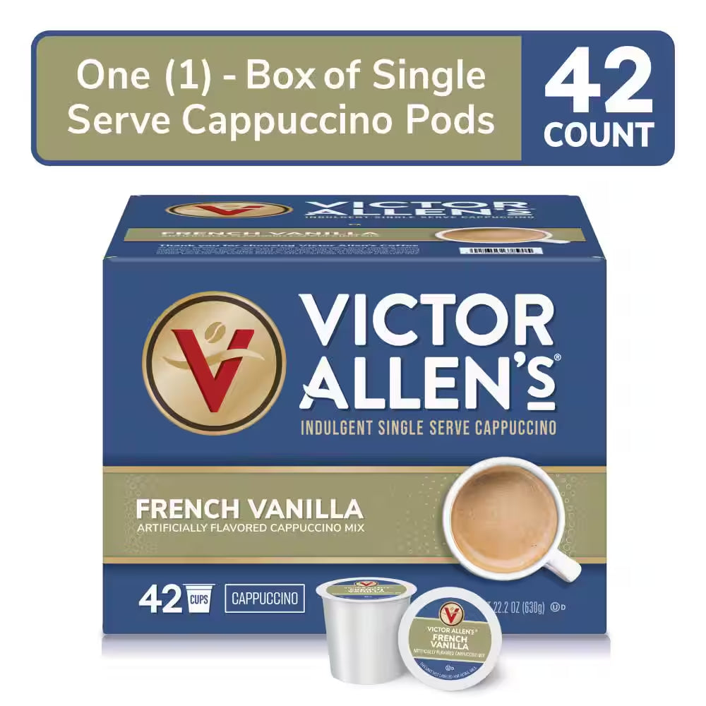 French Vanilla Flavored Cappuccino Mix Single Serve K-Cup Pods for Keurig K-Cup Brewers (42-Count)