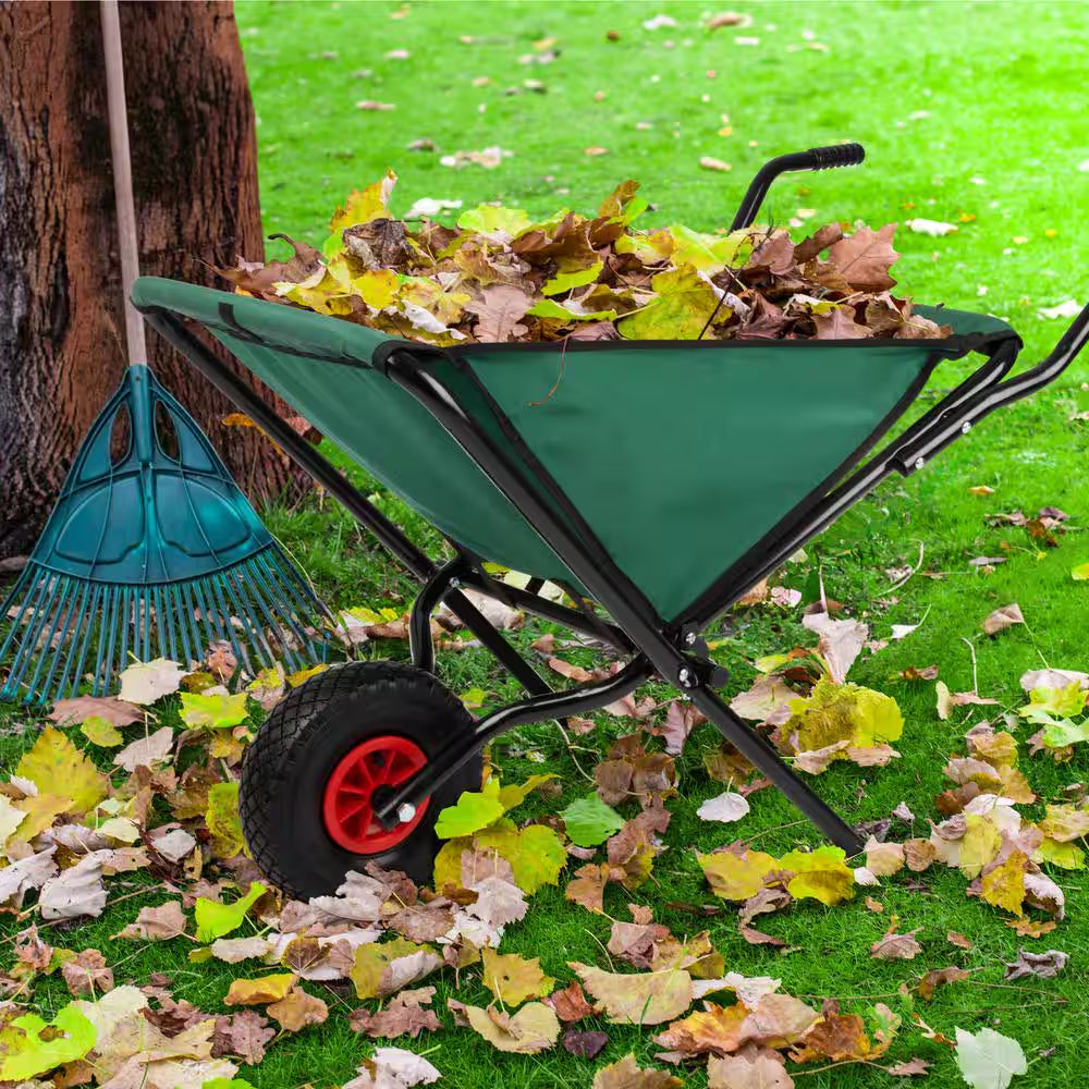 Folding Wheelbarrow with 80 Lbs. Capacity