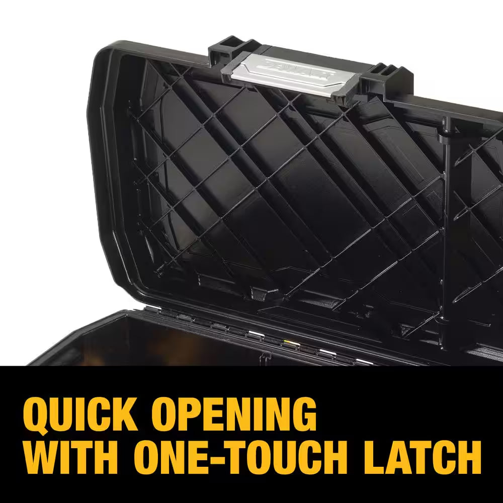 25 In. W 15 Gal. Polypropylene Rolling Tool Box