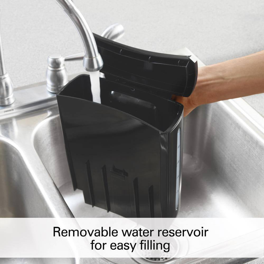 Brewstation 12- Cup Programmable Black Drip Coffee Maker with Removable Water Reservoir