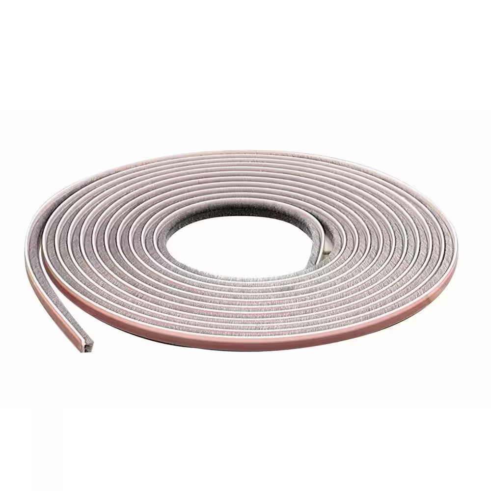 0.25 In. X 17 Ft. Gray Storm Doors and Window Pile Replacement Weatherstrip Roll