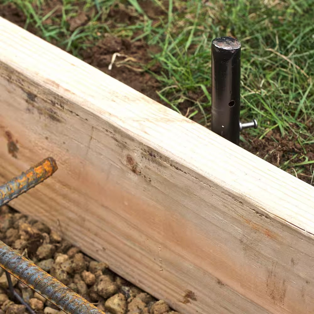 24 In. round Steel Stake with Holes (20-Pack)
