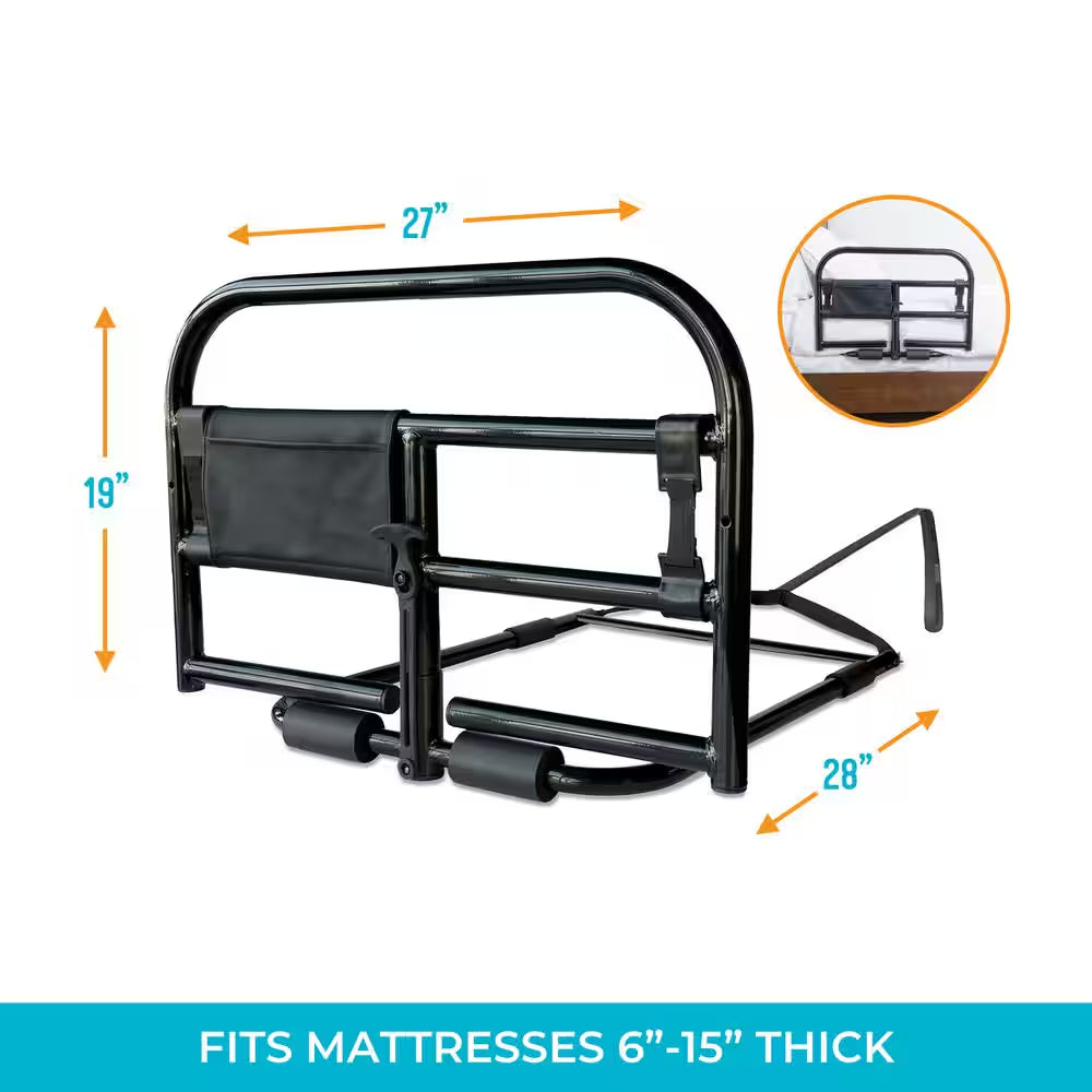 Prime Safety Bed Rail in Black