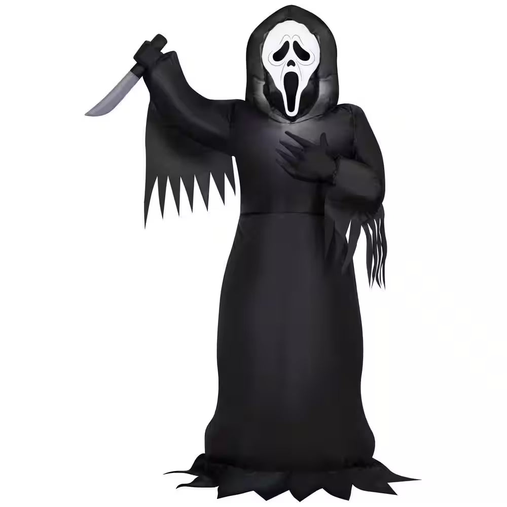 3.5 Ft. Ghost Face with Knife Halloween Inflatable