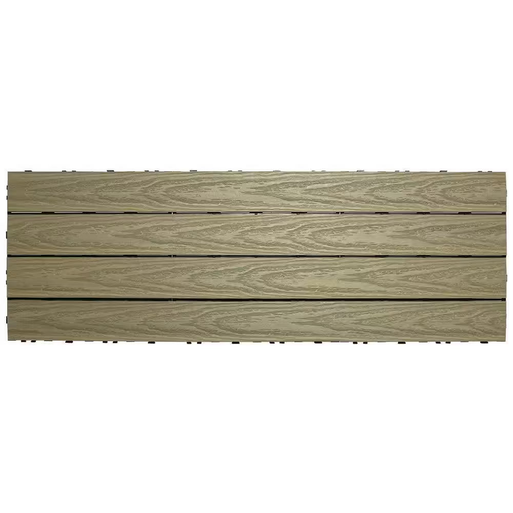 Ultrashield Naturale 1 Ft. X 3 Ft. Quick Deck Outdoor Composite Deck Tile in Roman Antique (15 Sq. Ft. per Box)