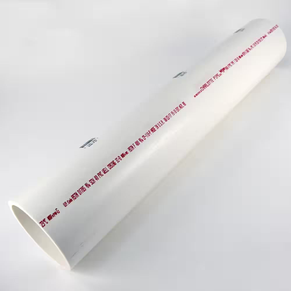 4 In. X 2 Ft. PVC DWV Sch. 40 Pipe