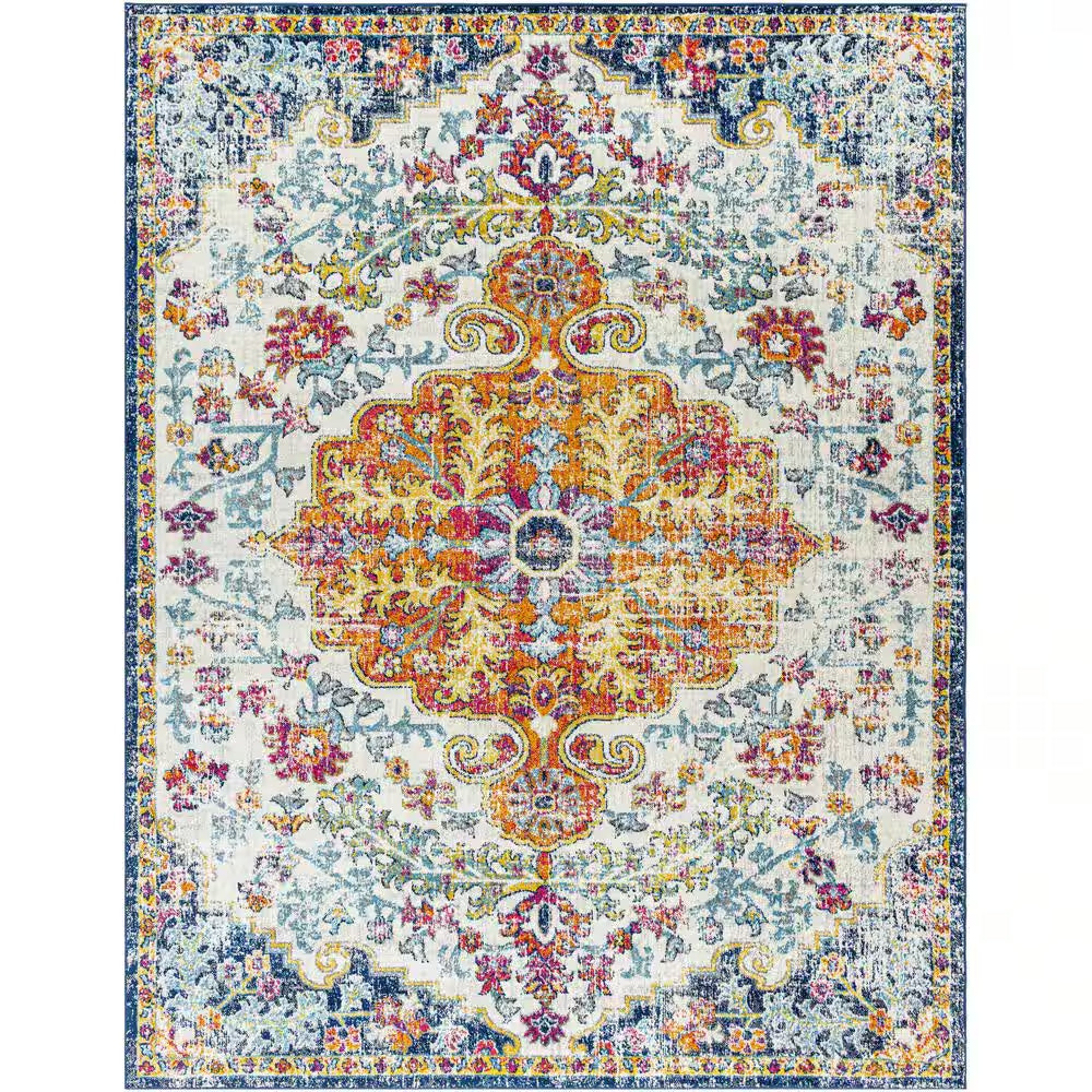 Demeter Ivory 8 Ft. X 10 Ft. Abstract Area Rug