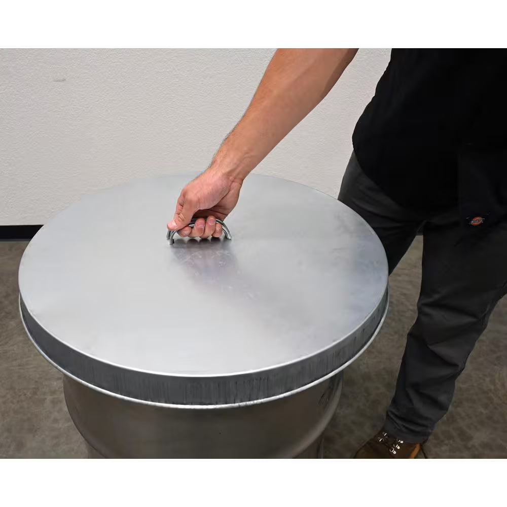 Open Head Galvanized Drum Cover with Handle