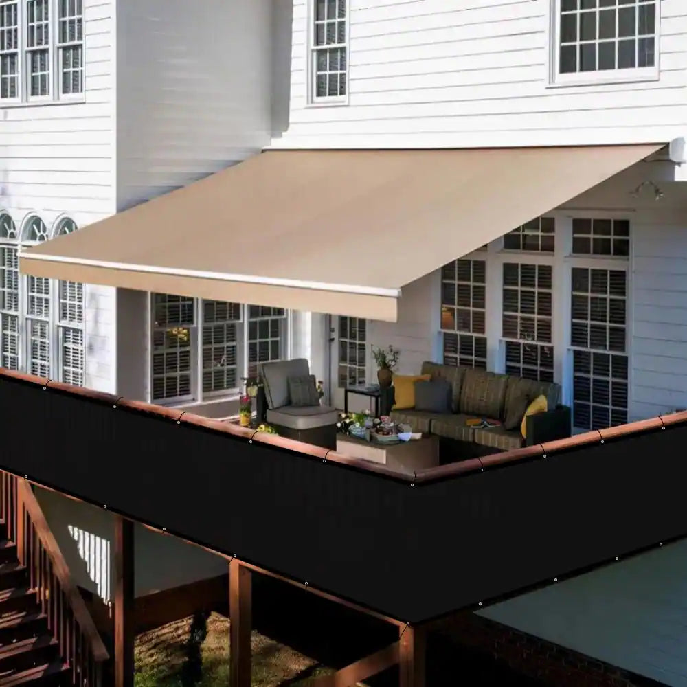 3 X 10 Ft. Privacy Fence Screen Heavy-Duty 90% Blockage Shade Cover Fencing Net for Wall Garden Gazebo Backyard Black