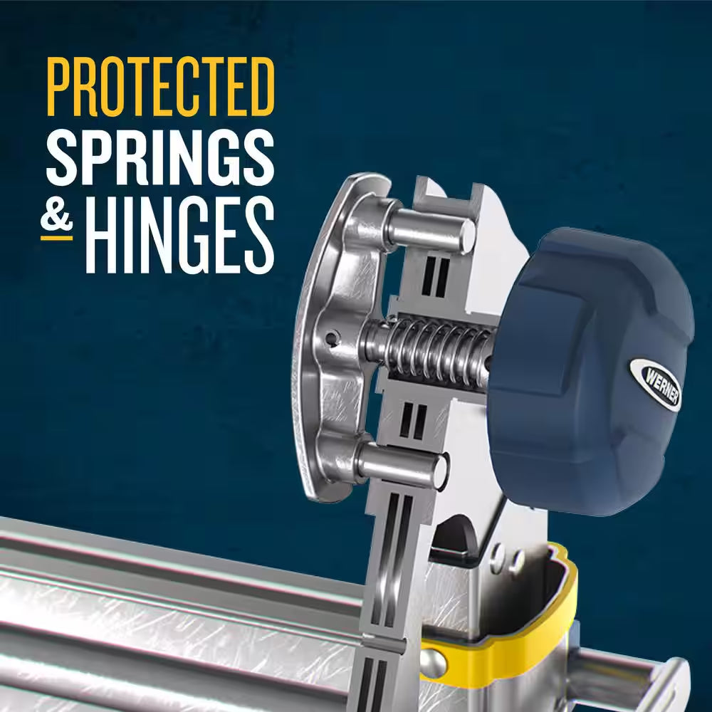 5 in 1 Multi Position Pro 14 Ft. Reach Aluminum Adjustable Multi Position Ladder, 375 Lb. Load Capacity Type IAA Duty